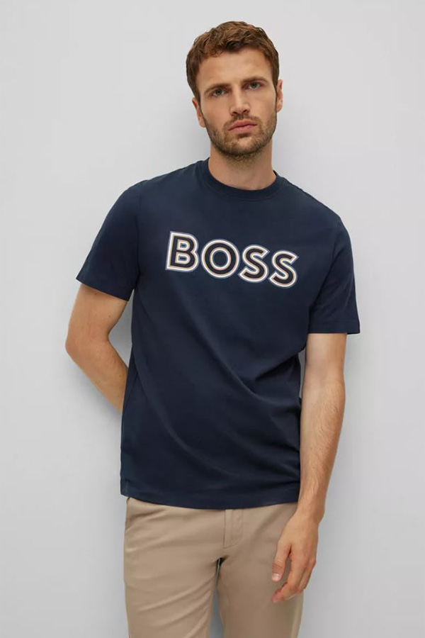 T-SHIRT BOSS - 404 BLUE